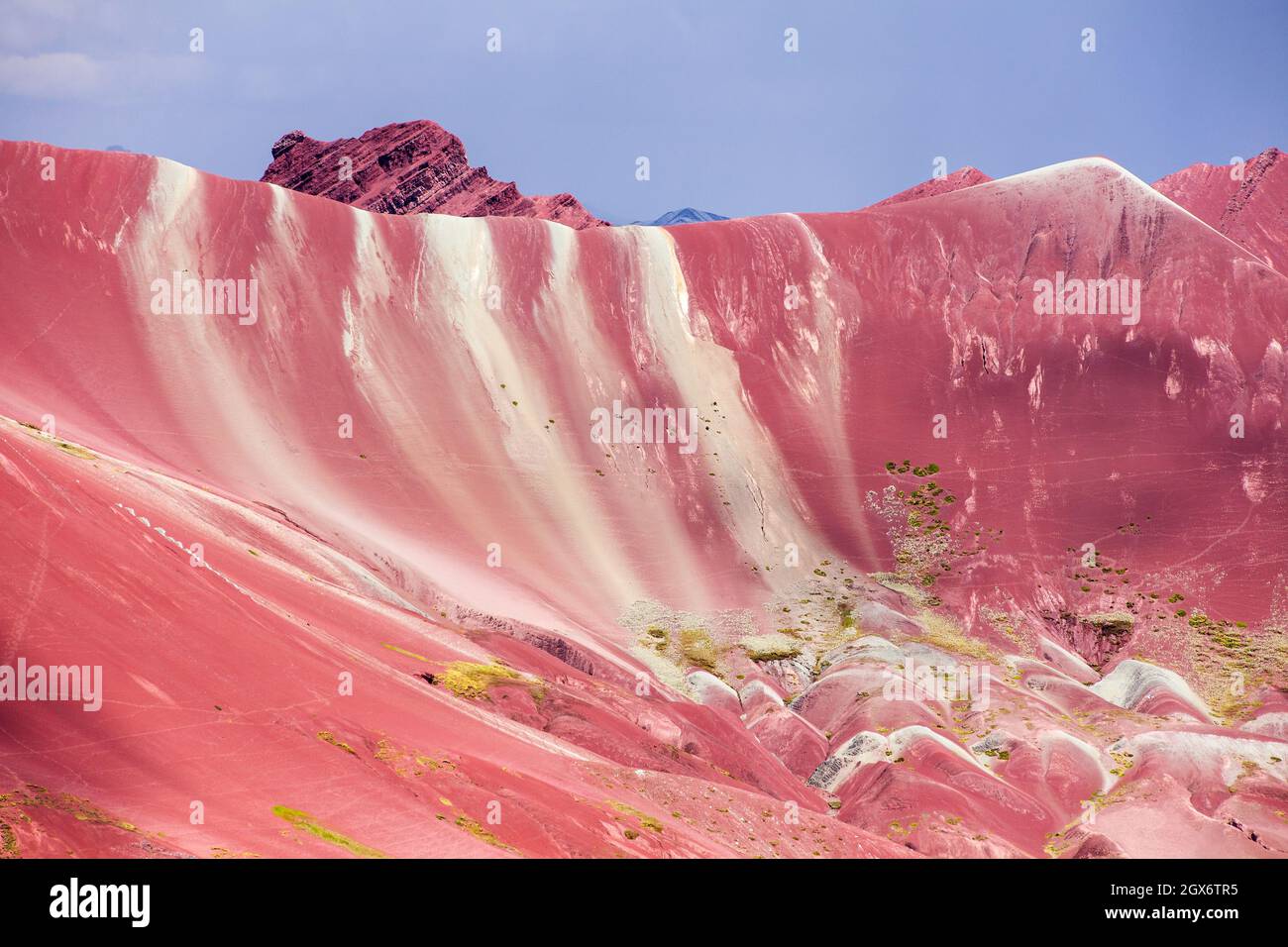 Rainbow Mountains oder Vinicunca Montana de Siete Colores, Cuzco Region in Peru, peruanische Anden Stockfoto