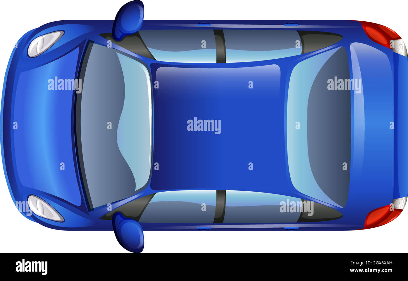 Ein blaues Auto Stock Vektor