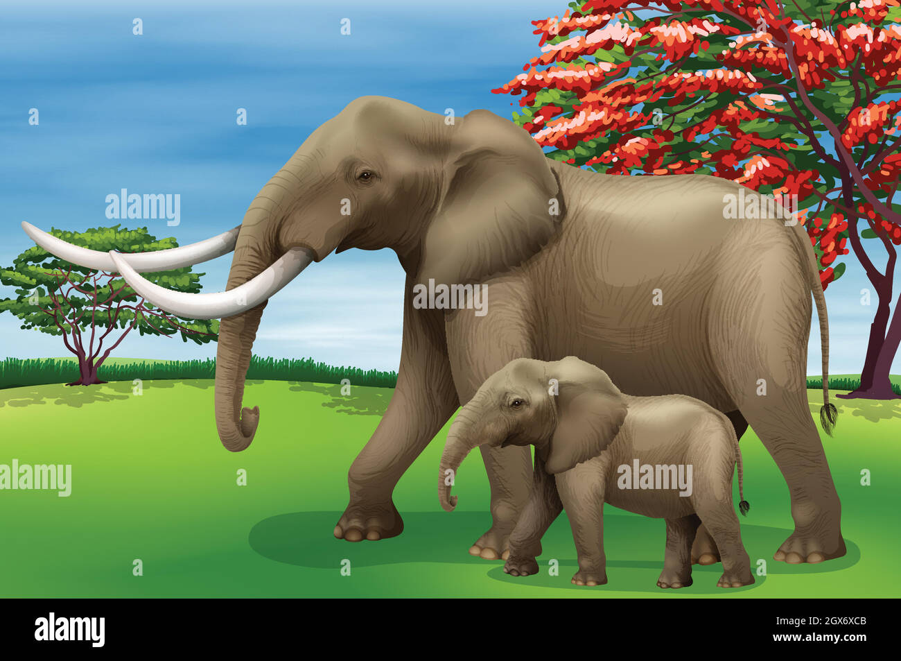 Elefant Stock Vektor