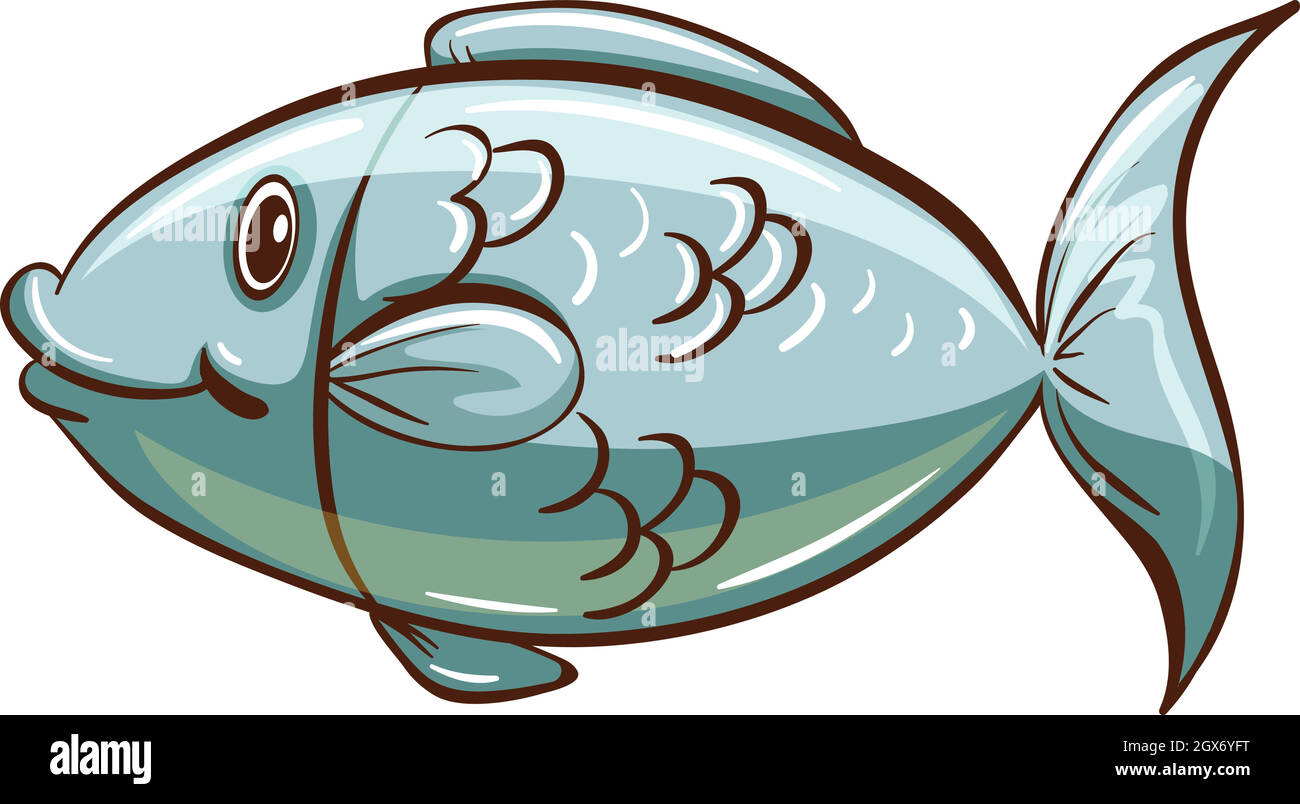 Ein Fisch Stock Vektor