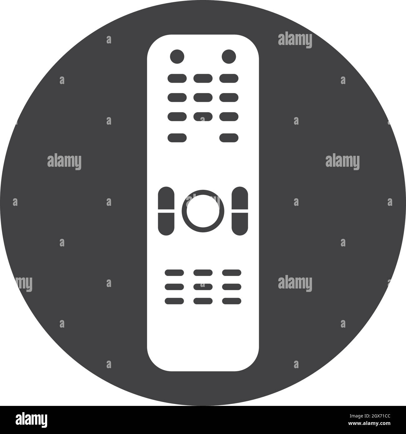 Vektorgrafik für Remote-tv-Symbole Stock Vektor