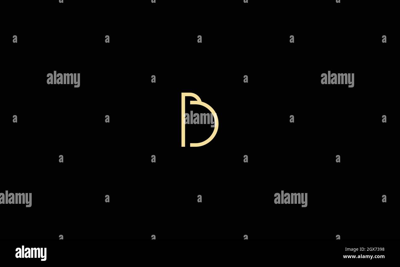 LOGO MIT DEM BUCHSTABEN B UND NEGATIVEM PLATZEFFEKT FÜR DIE ILLUSTRATION Stock Vektor