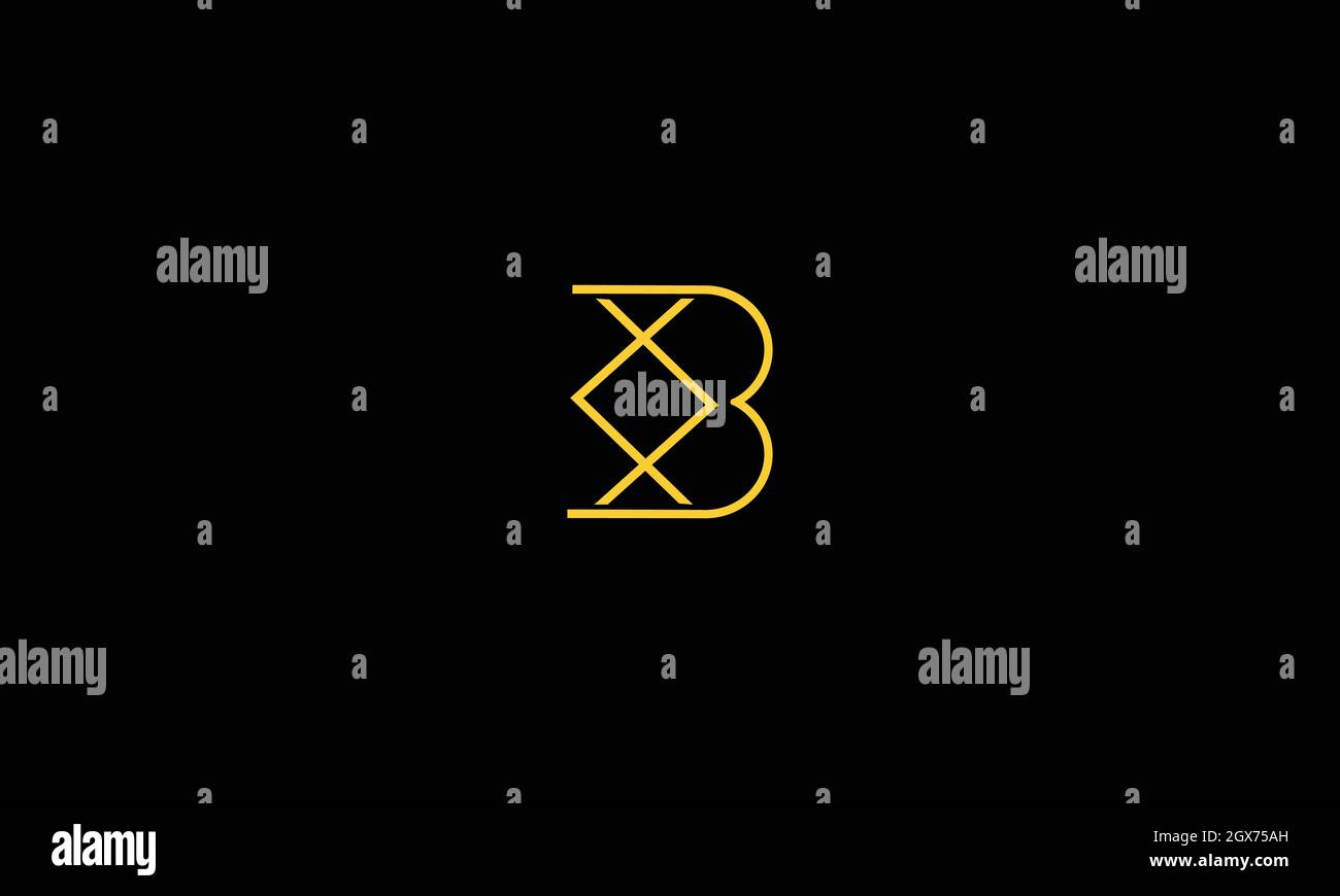 BUCHSTABEN C D UND B LOGO-DESIGN MIT NEGATIVEM PLATZEFFEKT FÜR DIE ILLUSTRATION Stock Vektor