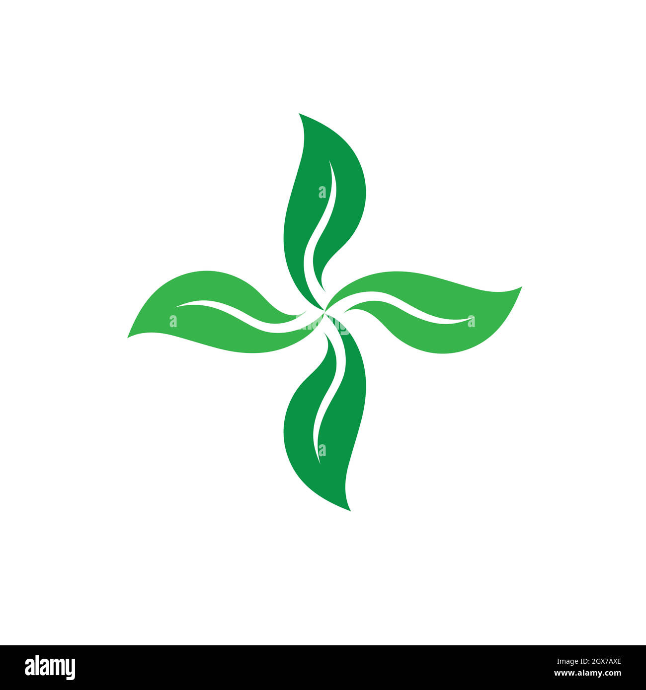 Grünes Blatt Logo Natur Ökologie Stock Vektor