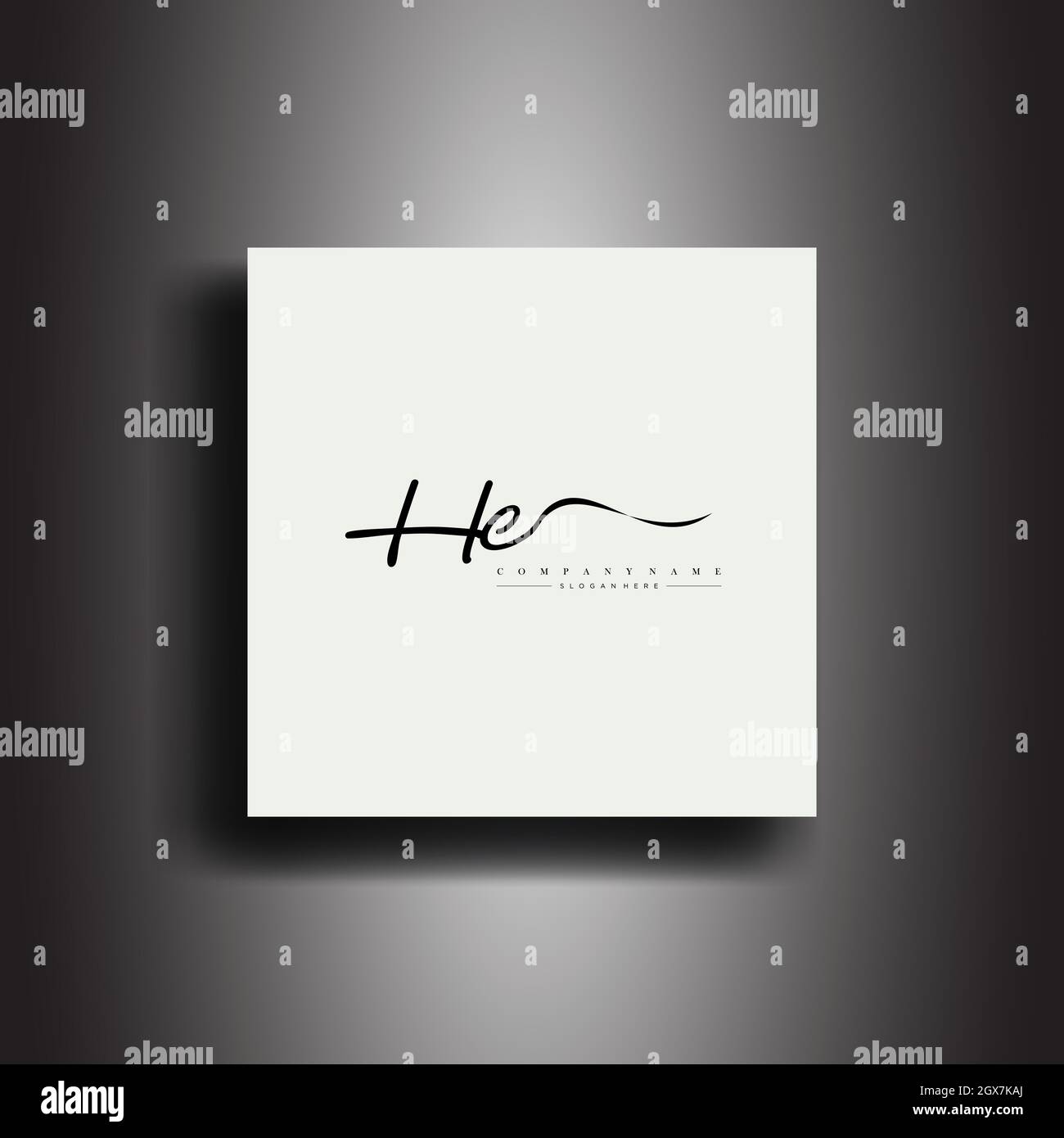 HC Signature Style Monogramm.kalligrafische Schrift Symbol und Handschrift Vektor Stock Vektor