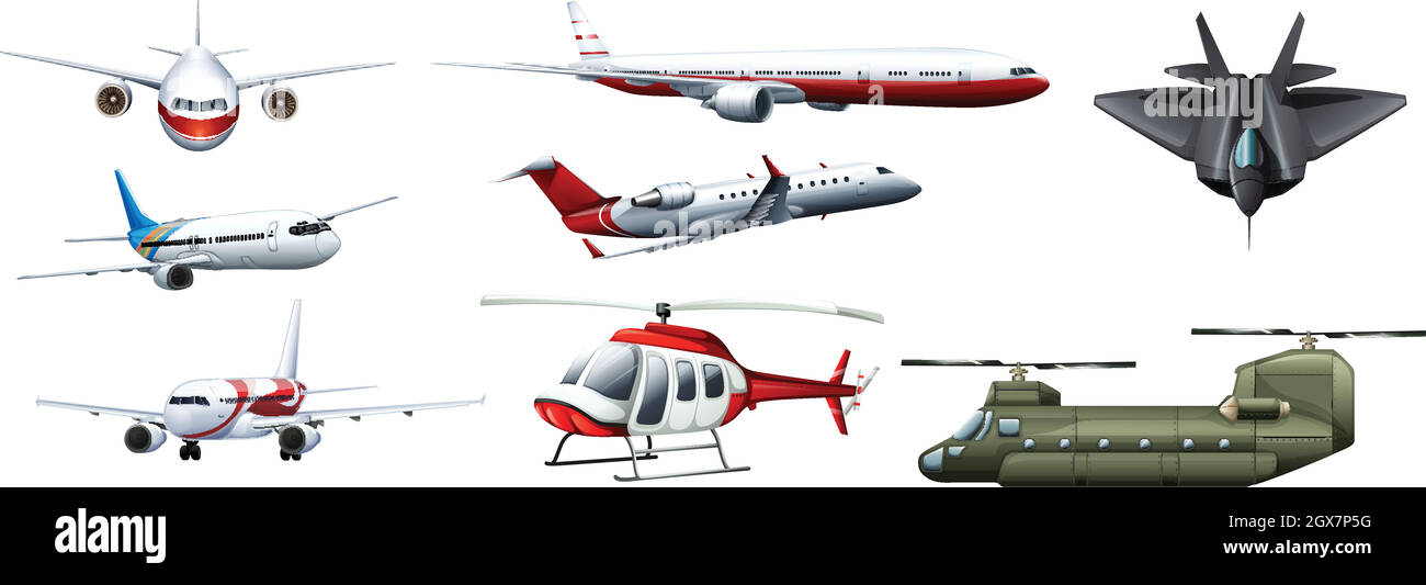 Andere Art von Kampfjet Stock Vektor