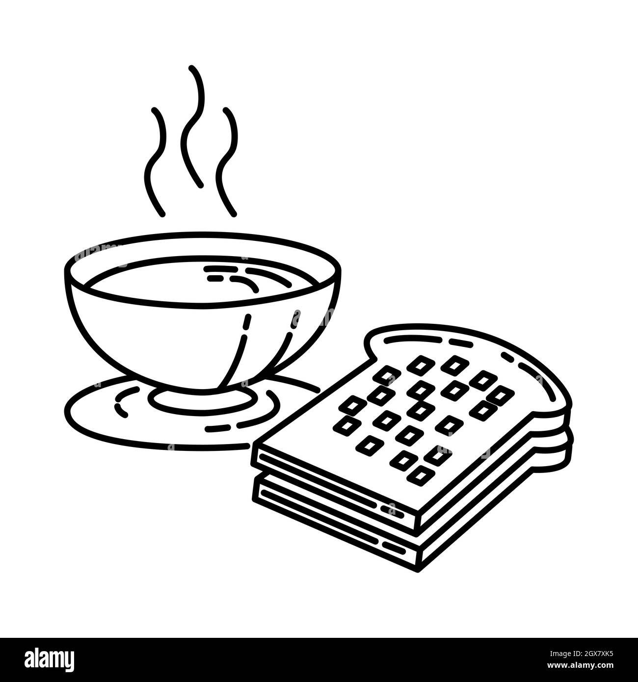 Ramadan Iftar ist Teil der muslimischen Verehrung Aktivität Handgezeichnete Icon Set Vector. Stock Vektor