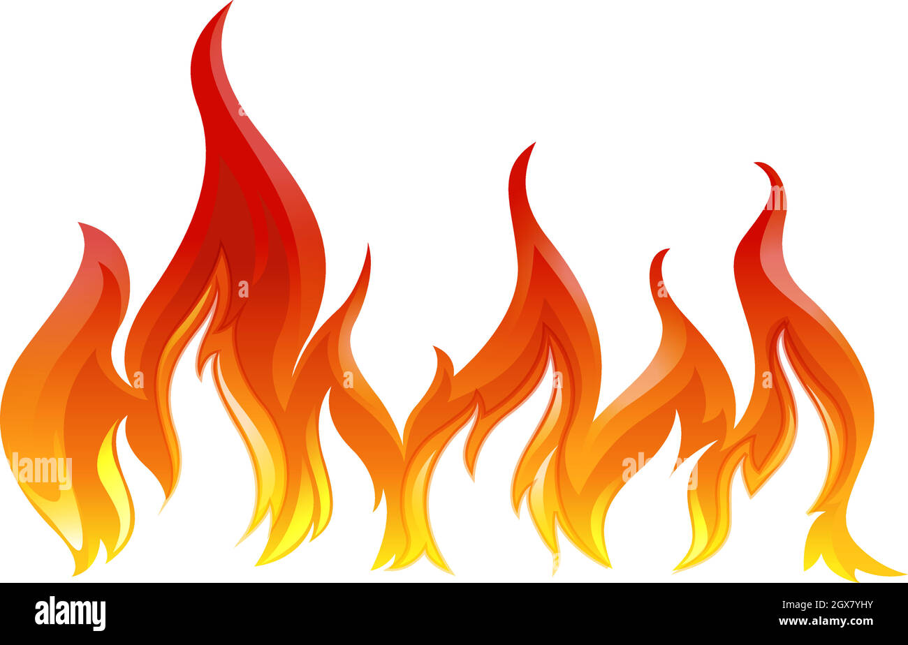 Ein Feuer Stock Vektor