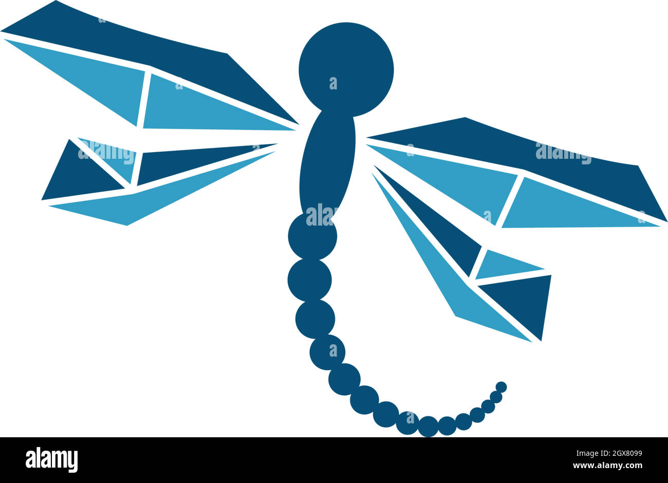 Abbildung der Vorlage für das Design des Symbols für das Logo von „lione“ Stock Vektor