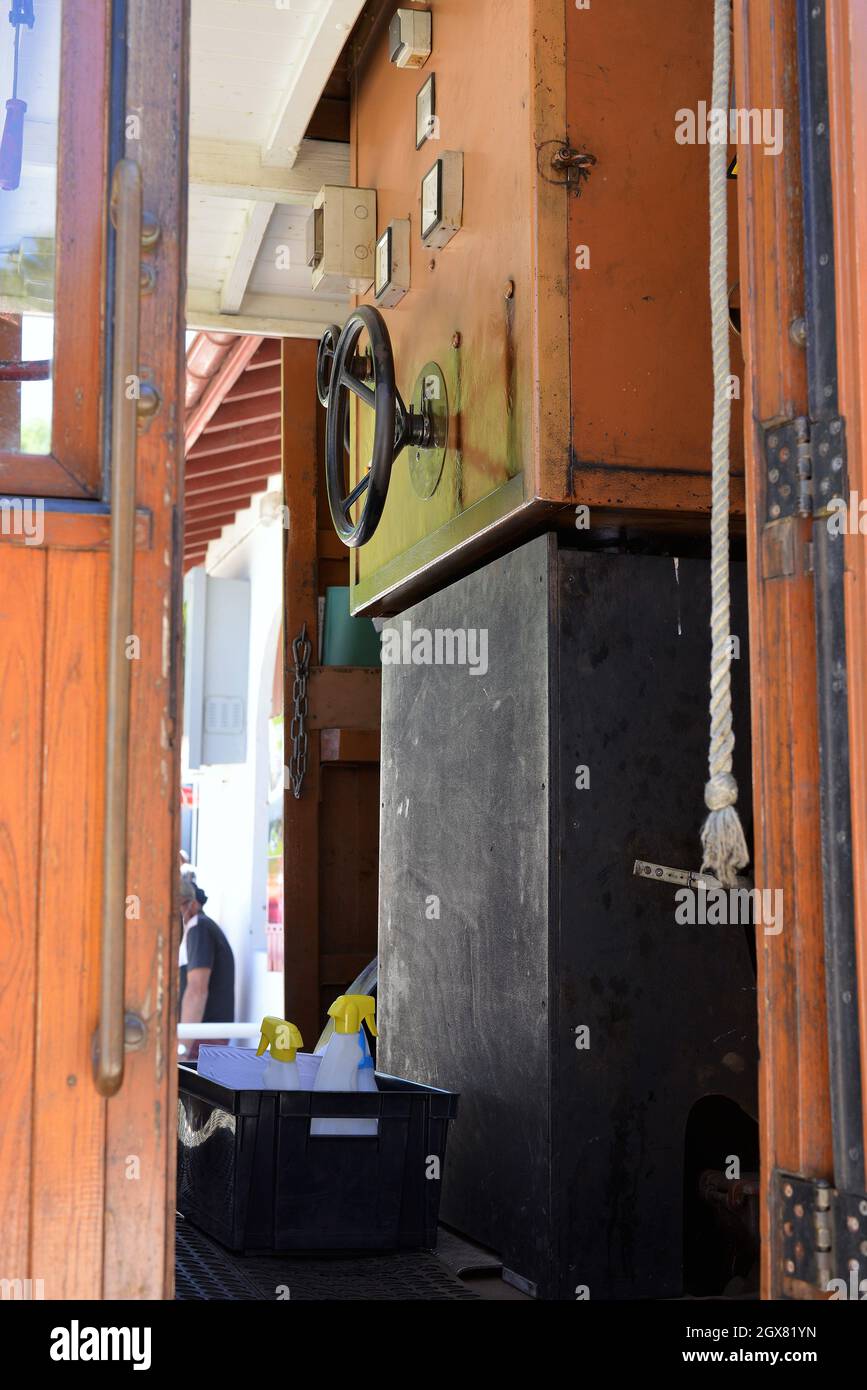 Zahnradbahn de la Rhune im Dorf Sare in der Region New Aquitaine, Frankreich Stockfoto