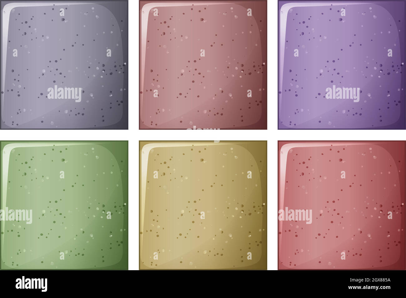 Ziegel in verschiedenen Farben Stock Vektor