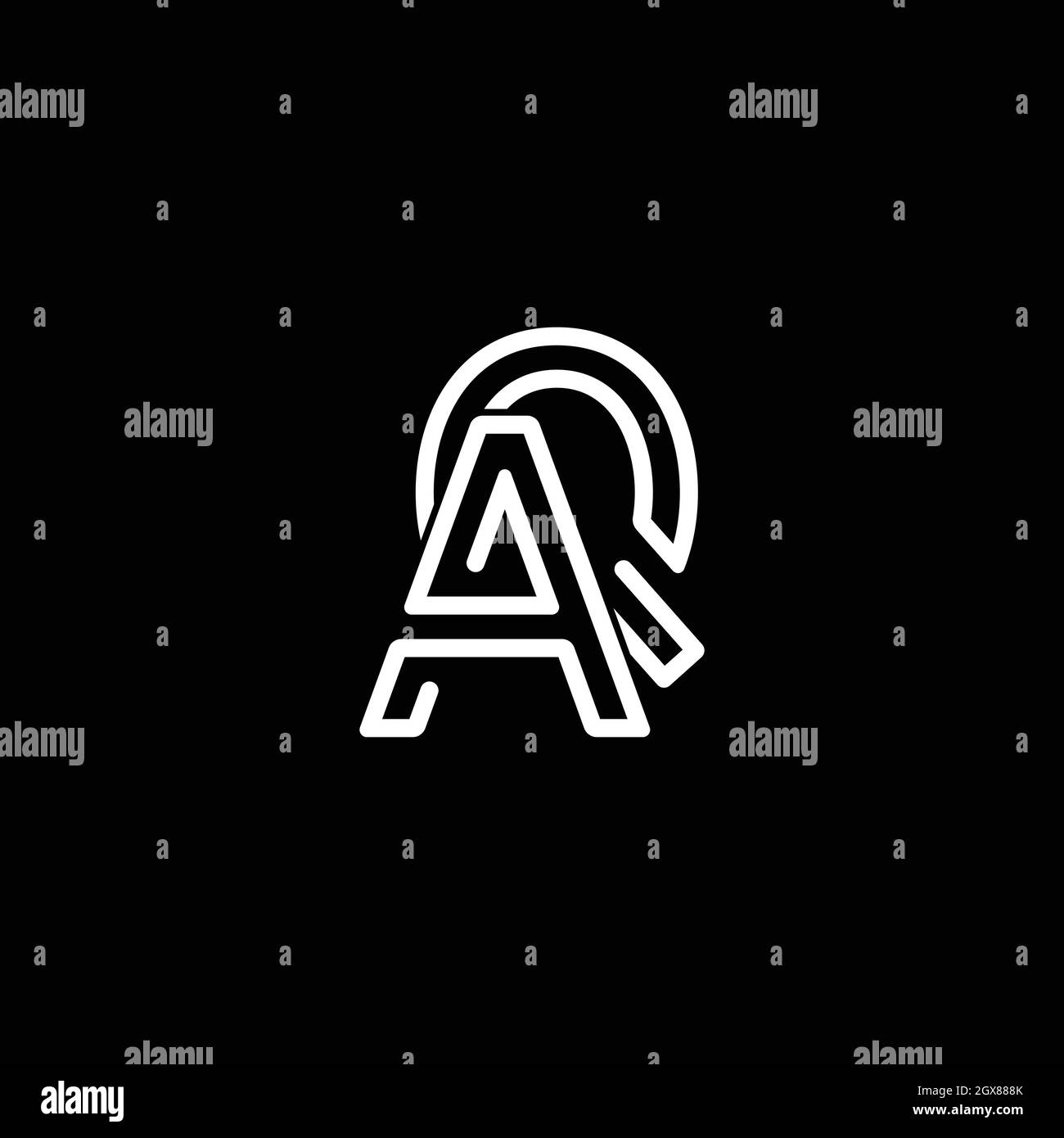 aq-brief-logo-stock-vektorgrafiken-kaufen-alamy