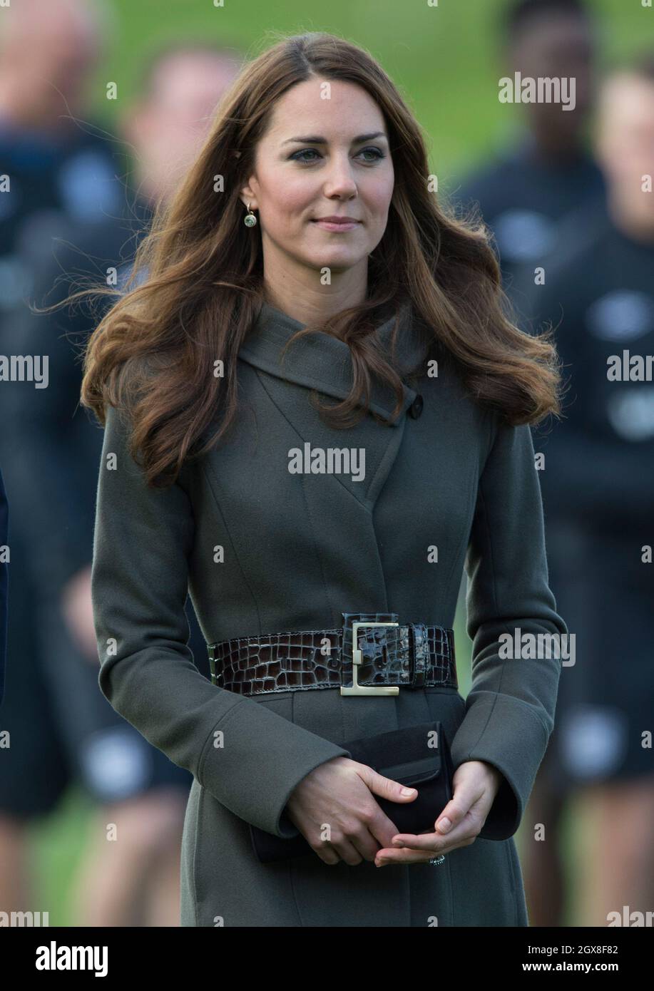 Catherine, Herzogin von Cambridge, nimmt an der offiziellen Eröffnung des National Football Center der Football Association im St. George's Park, Burton-on-Trent, Teil. Stockfoto