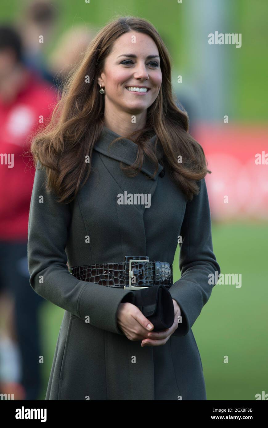 Catherine, Herzogin von Cambridge, nimmt an der offiziellen Eröffnung des National Football Center der Football Association im St. George's Park, Burton-on-Trent, Teil. Stockfoto