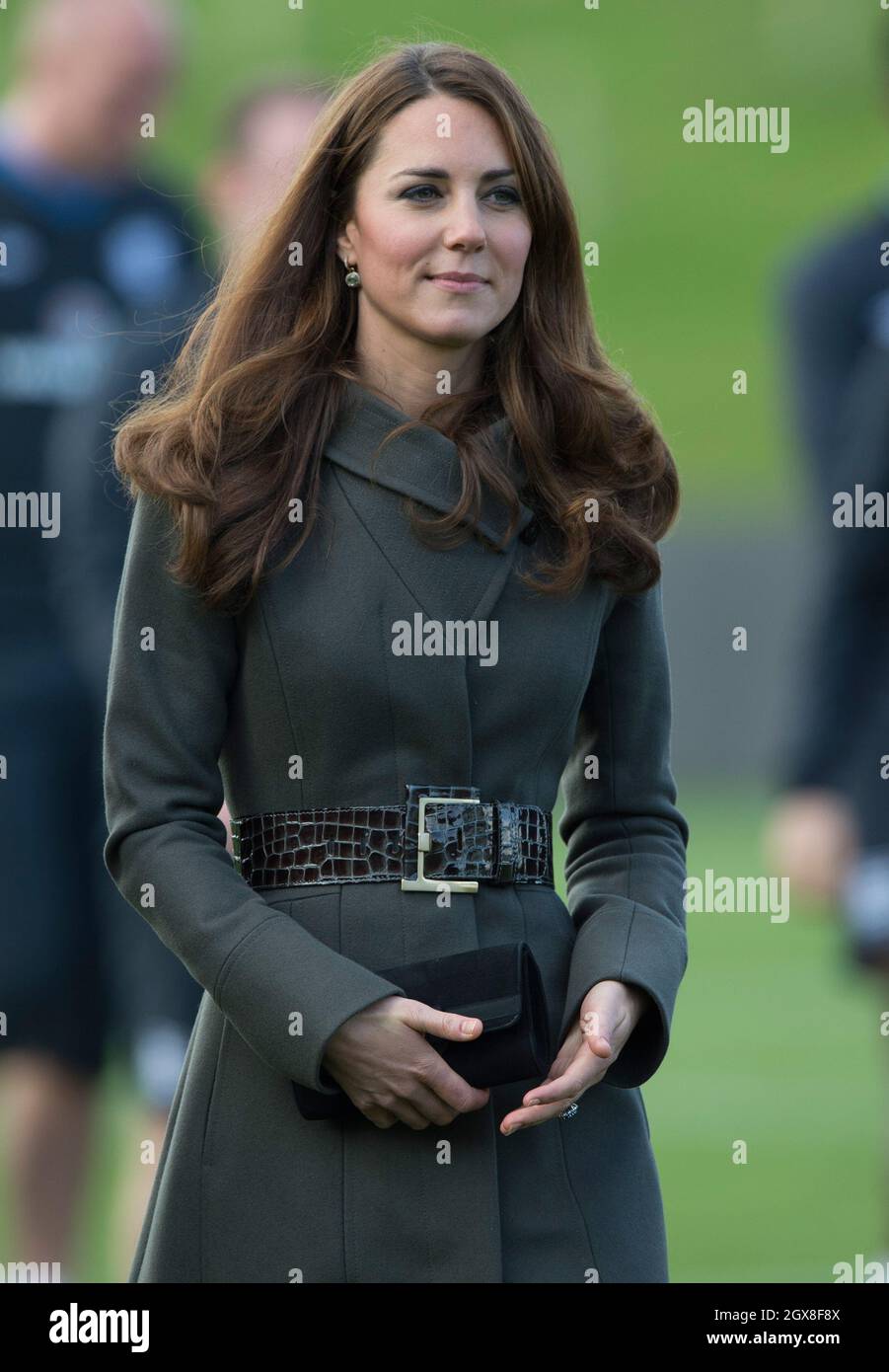 Catherine, Herzogin von Cambridge, nimmt an der offiziellen Eröffnung des National Football Center der Football Association im St. George's Park, Burton-on-Trent, Teil. Stockfoto