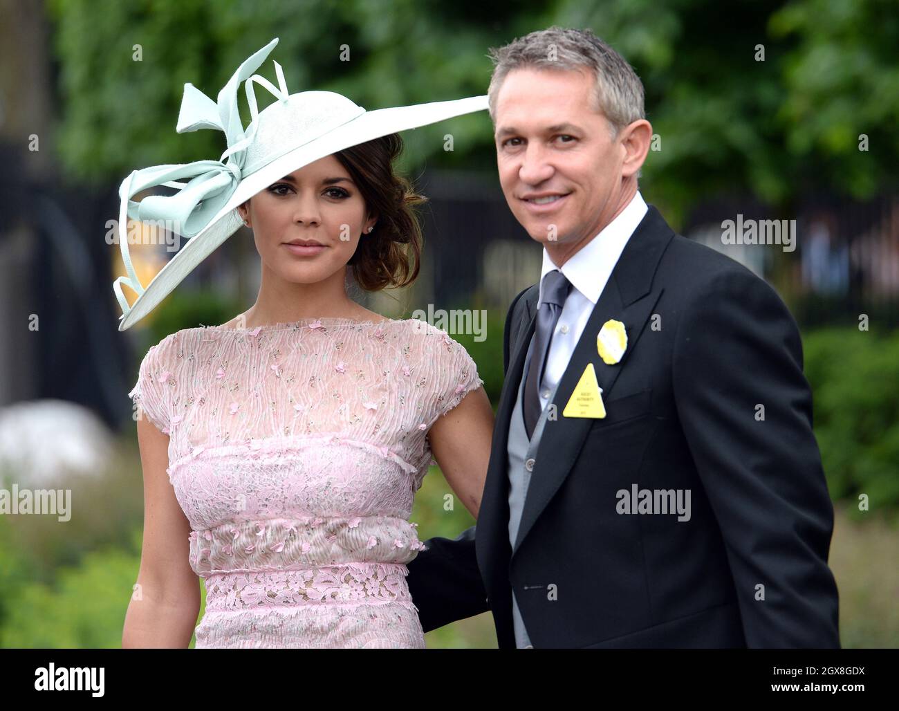 Gary Lineker und Danielle Lineker nehmen am 18. Juni 2013 am ersten Tag von Royal Ascot Teil Stockfoto