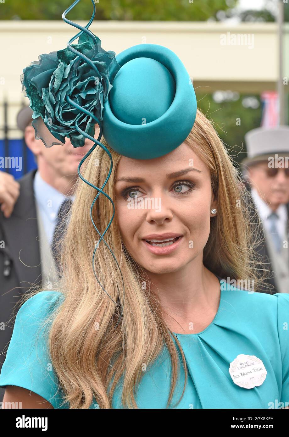 Katherine Jenkins nimmt am 19. Juni 2014 am Ladies Day im Royal Ascot Teil. Stockfoto