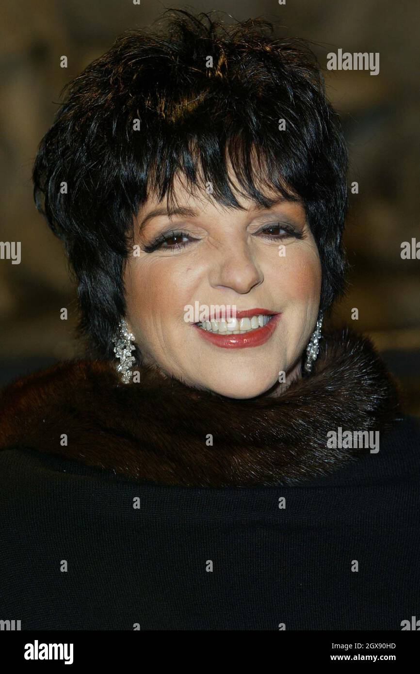Liza Minelli bei der Veranstaltung Cinema for Peace in der Gala Hall, Teil der Berliner Filmfestspiele. Doug Peters/allactionpictures.com Stockfoto
