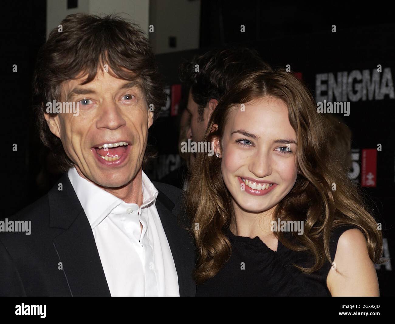 Mick jagger mit seiner Tochter Elizabeth Jagger bei der Weltpremiere