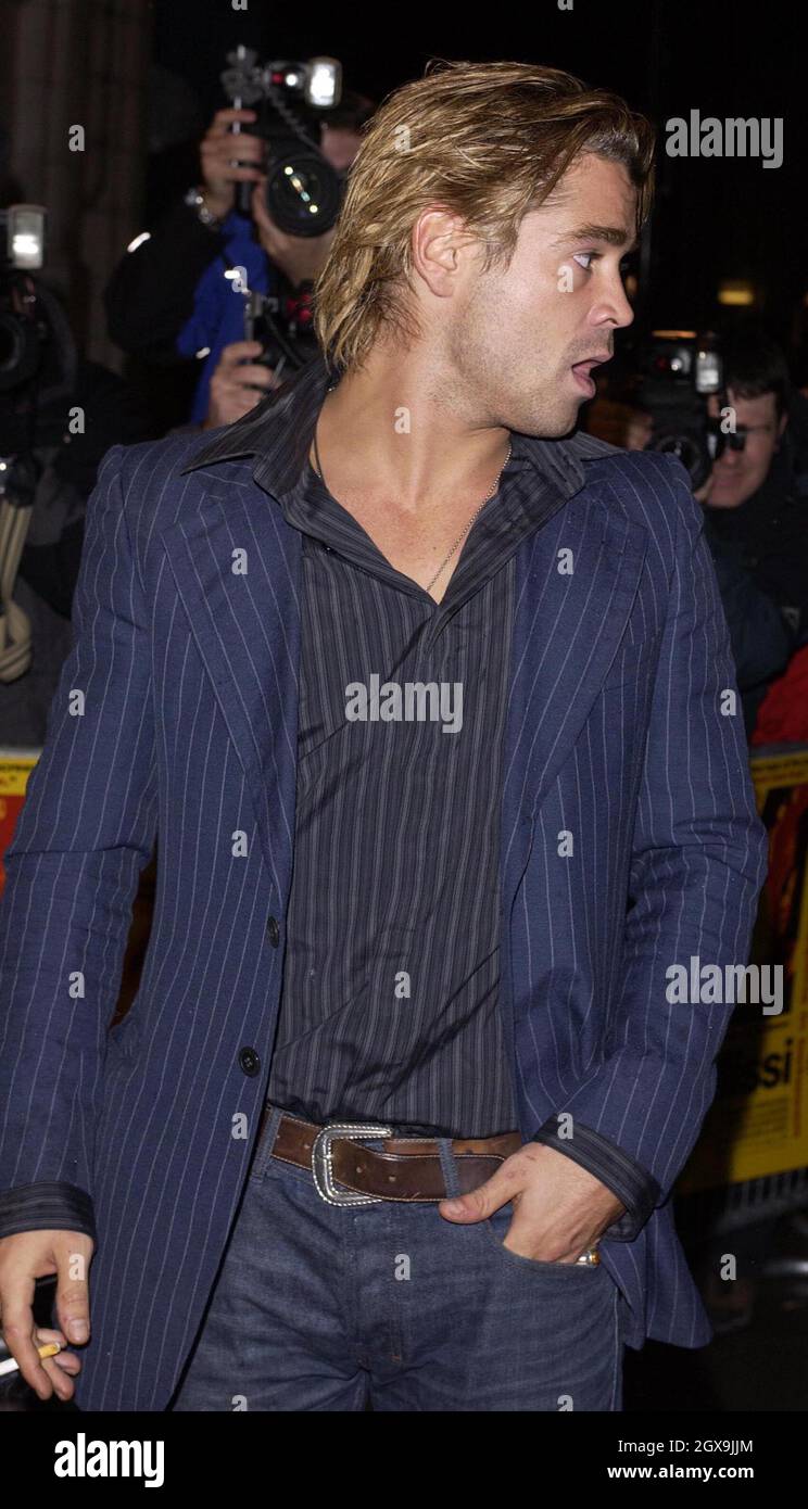 Colin Farrell im Electric Cinema an der Portobello Road in London. Der Schauspieler nahm an der Premiere des Films „Pause“ Teil, einer dunklen Komödie, die in Dublin spielt. Stockfoto