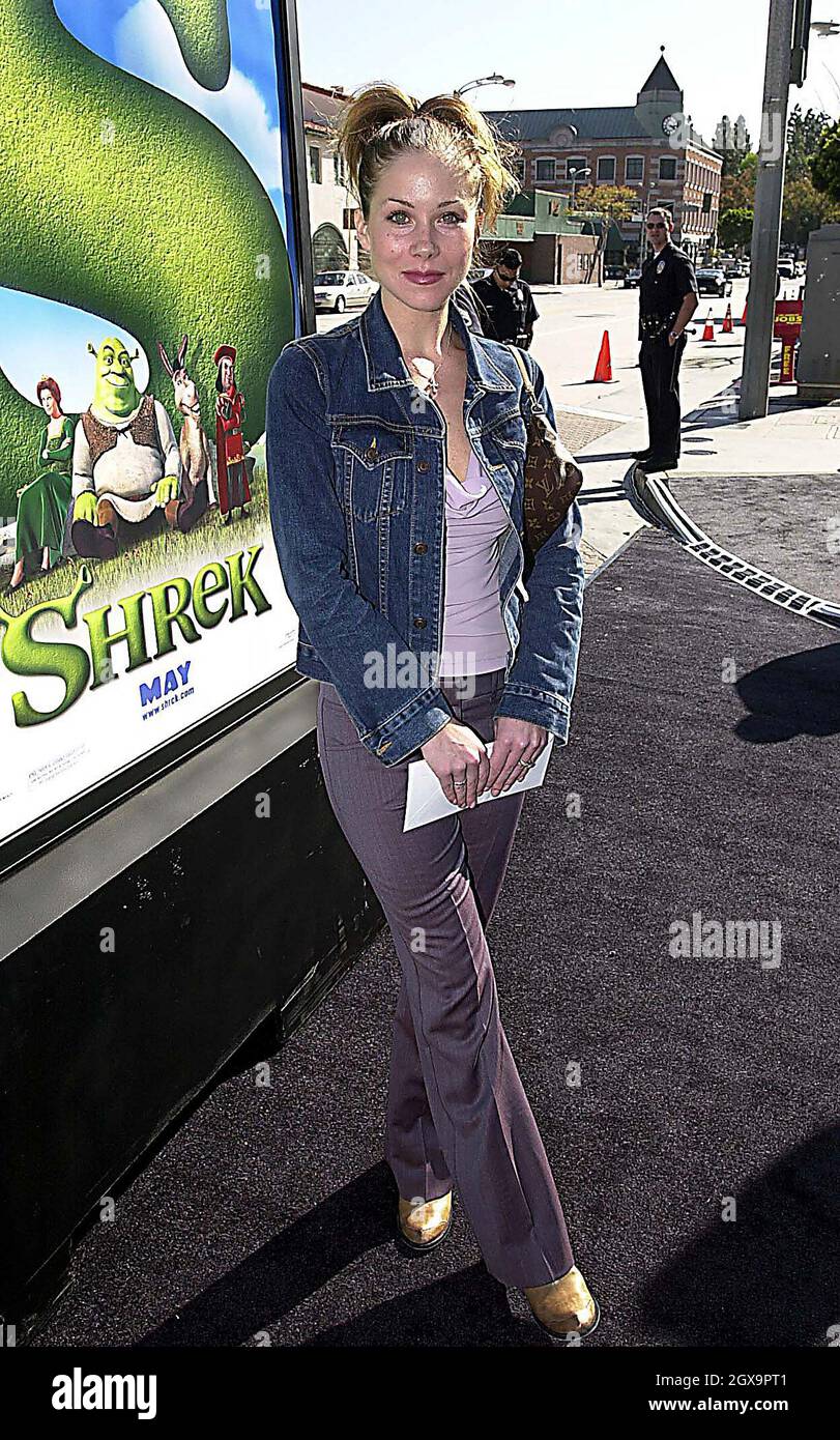 Christina Appelgate bei der Dreamworks-Premiere von Shrek in Los ...