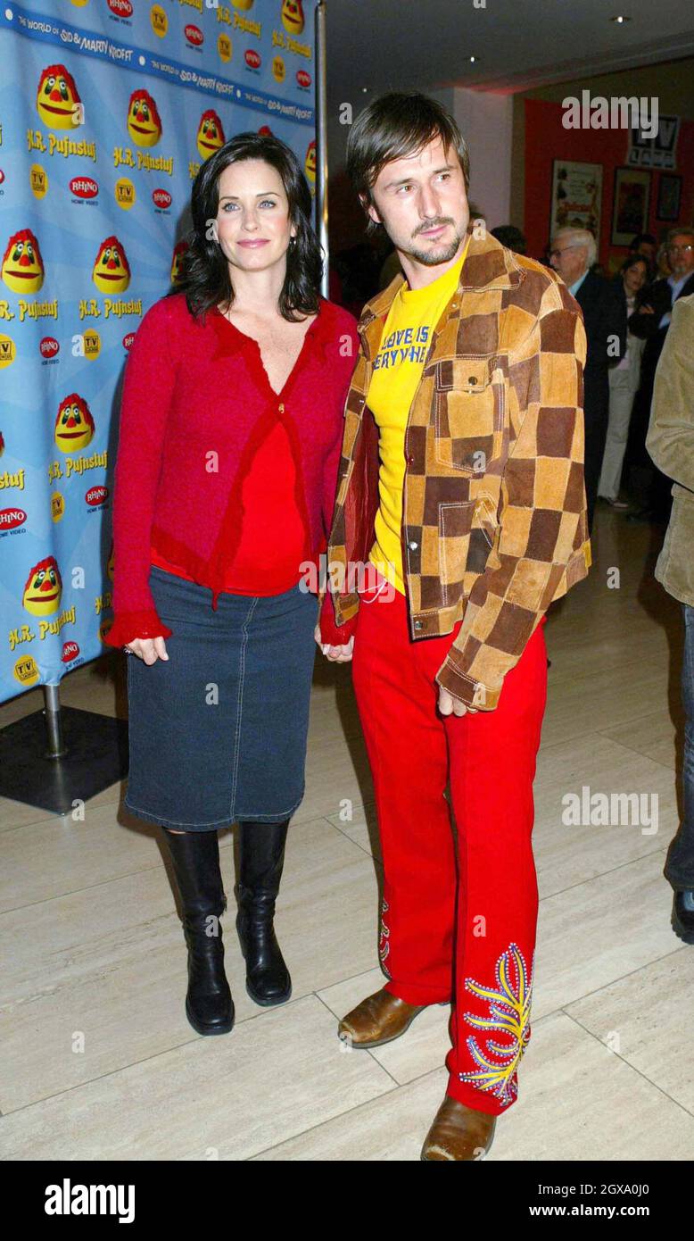 Courteney Cox und David Arquette veranstalten den 35. Jahrestag von Sid & Marty Krofft's Stockfoto