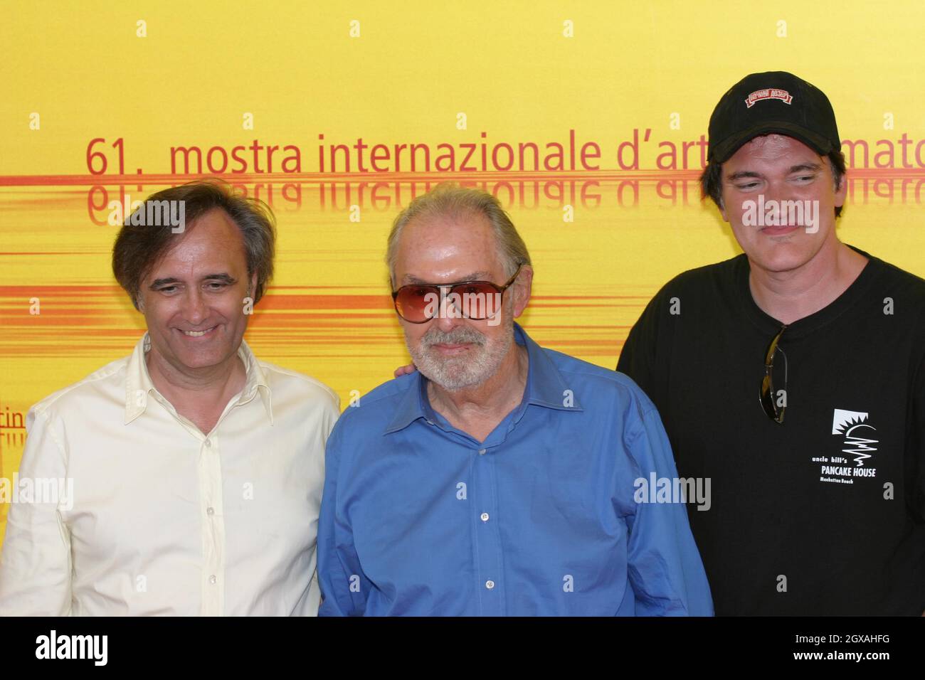 61ma Mostra del Cinema di Venezia in Foto: Joe Dante, Sergio Martino, Quentin Tarantino Â© Gianmarco Maggiolini/kikapress.com Stockfoto