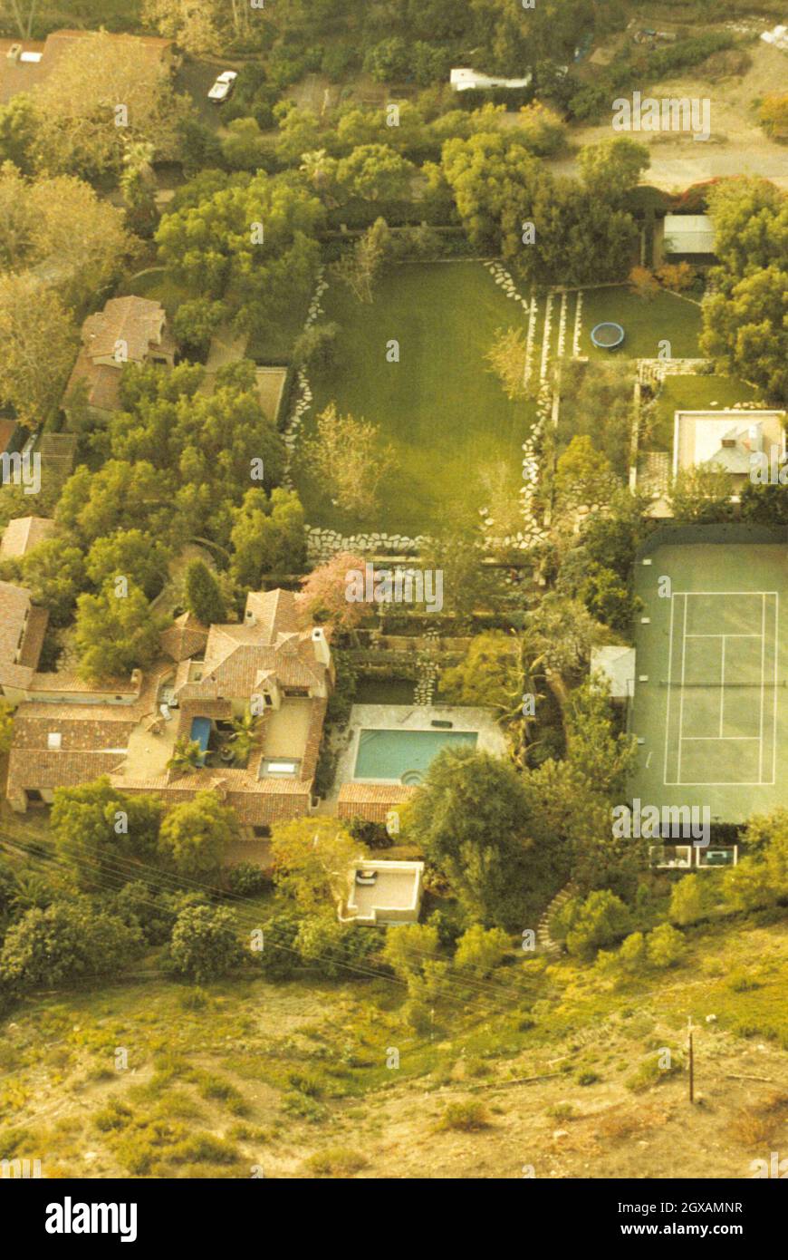 Mel Gibsons Haus in Los Angelos amerika Stockfoto