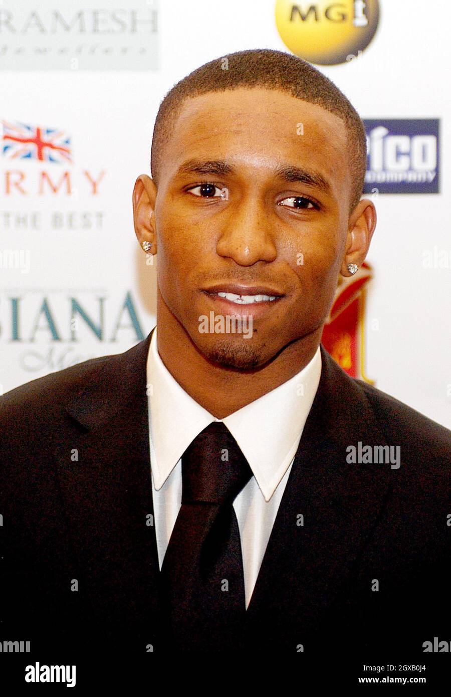 Jermain Defoe bei den Sony Entertainment Television Asian Sports Personality of the Year Awards im London Hilton, Park Lane am 22. Januar 2005. Stockfoto