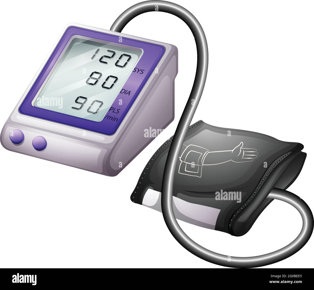 Ein Blutdruckmessgerät Stock Vektor