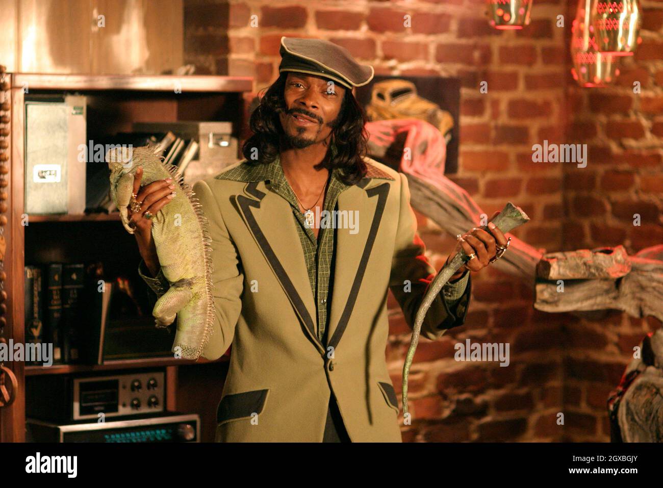 Owen Wilson, Vince Vaughn, Juliette Lewis und Snoop Dogg in Filmstill von Starsky & Hutch. Stockfoto