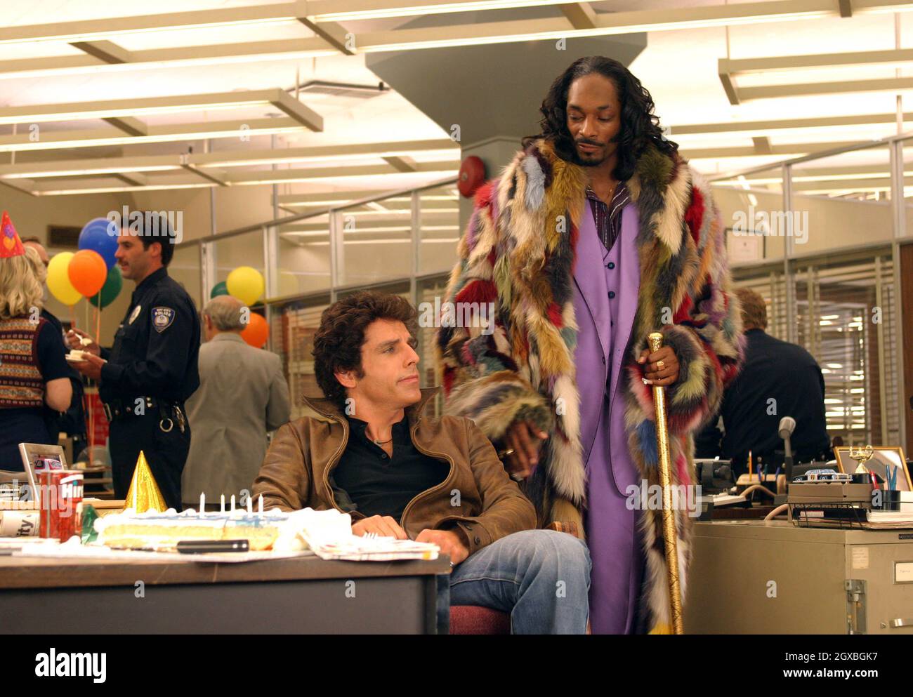 Owen Wilson, Vince Vaughn, Juliette Lewis und Snoop Dogg in Filmstill von Starsky & Hutch. Stockfoto