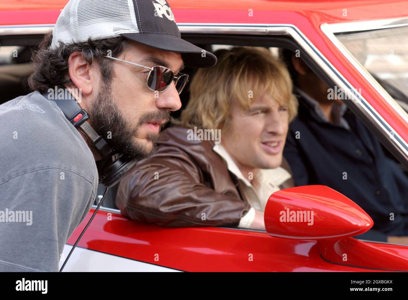 Owen Wilson, Vince Vaughn, Juliette Lewis und Snoop Dogg in Filmstill von Starsky & Hutch. Stockfoto