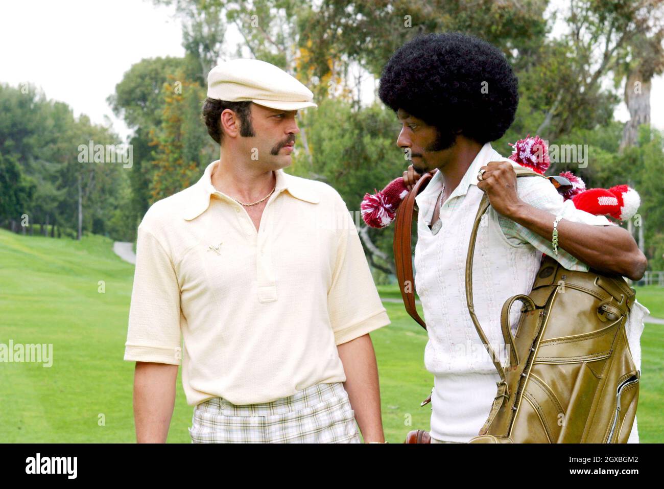 Owen Wilson, Vince Vaughn, Juliette Lewis und Snoop Dogg in Filmstill von Starsky & Hutch. Stockfoto