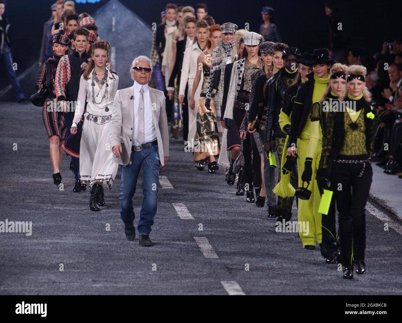 Die Chanel Fashion Show auf der Paris Fashion Week. Stockfoto