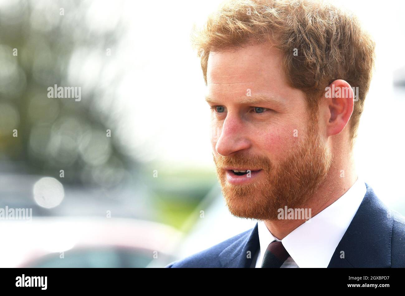 Prinz Harry besucht das Museum of Army Flying in Middle Wallop, Hampshire, um am 16. März 2018 den Absolventen Wings zu präsentieren. Stockfoto