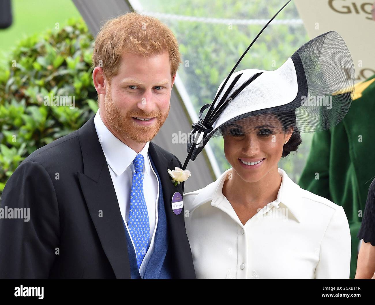 Der Herzog und die Herzogin von Sussex nehmen am ersten Tag von Royal Ascot am 19. Juni 2018 Teil Stockfoto