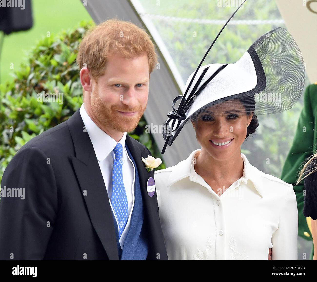 Der Herzog und die Herzogin von Sussex nehmen am ersten Tag von Royal Ascot am 19. Juni 2018 Teil Stockfoto