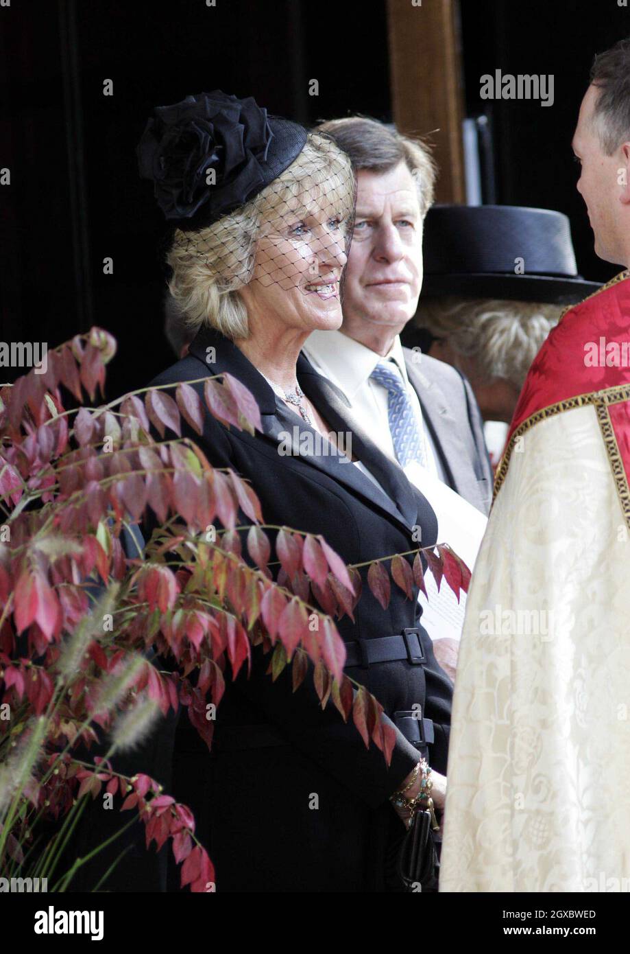 Annabel Elliott, Schwester von Camilla, kommt am 11. September 2006 zur Gedenkfeier für ihren Vater, Major Bruce Shand, in die St. Paul's Church in Knightsbridge, London. Anwar Hussein/EMPICS Entertainment Stockfoto