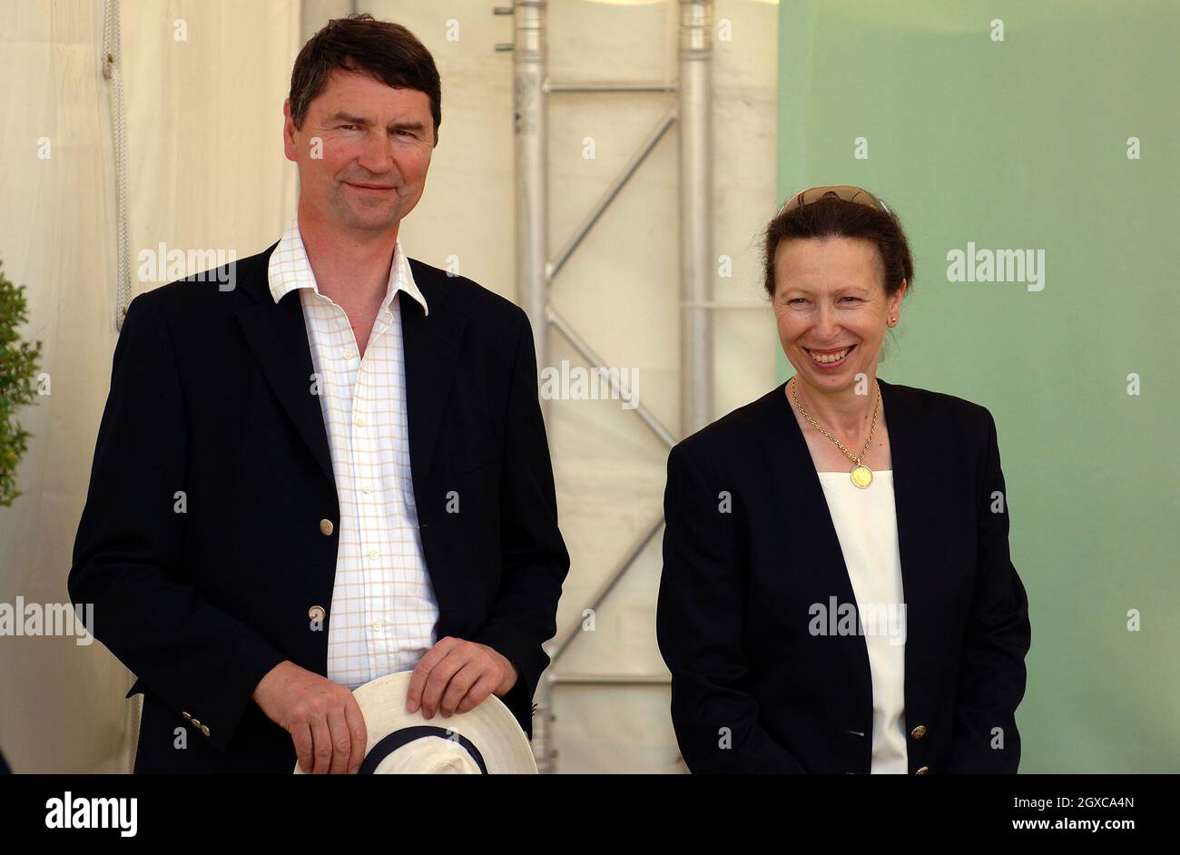 Prinzessin Anne, die Prinzessin Royal und ihr Ehemann Vizeadmiral Timothy Laurence beim Festival of British Eventing im Gatcombe Park. Stockfoto