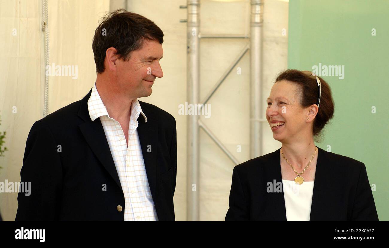 Prinzessin Anne, die Prinzessin Royal und ihr Ehemann Vizeadmiral Timothy Laurence beim Festival of British Eventing im Gatcombe Park. Stockfoto