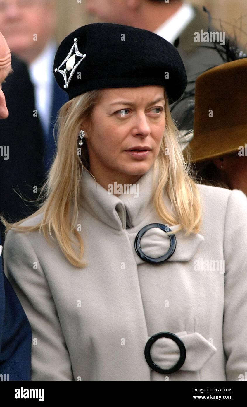 Lady Helen Taylor nimmt an einem Festgottesdienst anlässlich des diamantenen Hochzeitstages von Königin Elizabeth II. Und Prinz Philip, Herzog von Edinburgh, in der Westminster Abbey in London Teil. Stockfoto