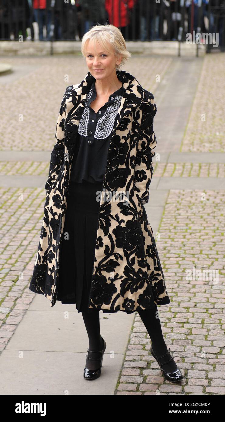 Mariella Fostrup kommt bei den Women's Own Children of Courage Awards 2008 in der Wesminster Abbey im Zentrum von London an. Stockfoto