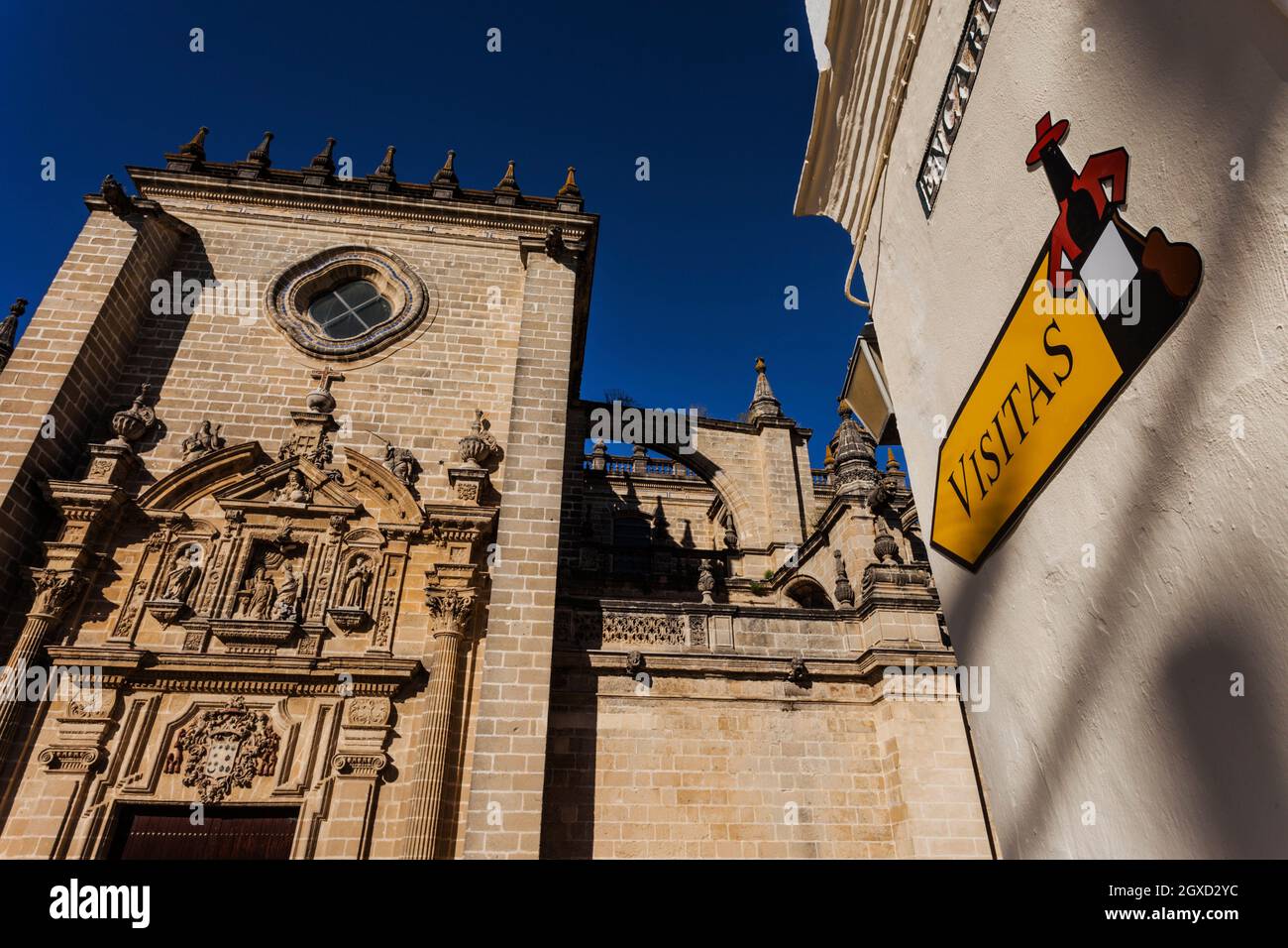 Kathedrale von Jerez de la Frontera, Provinz Caáiz, Andalusien, Spanien, Europa. Stockfoto