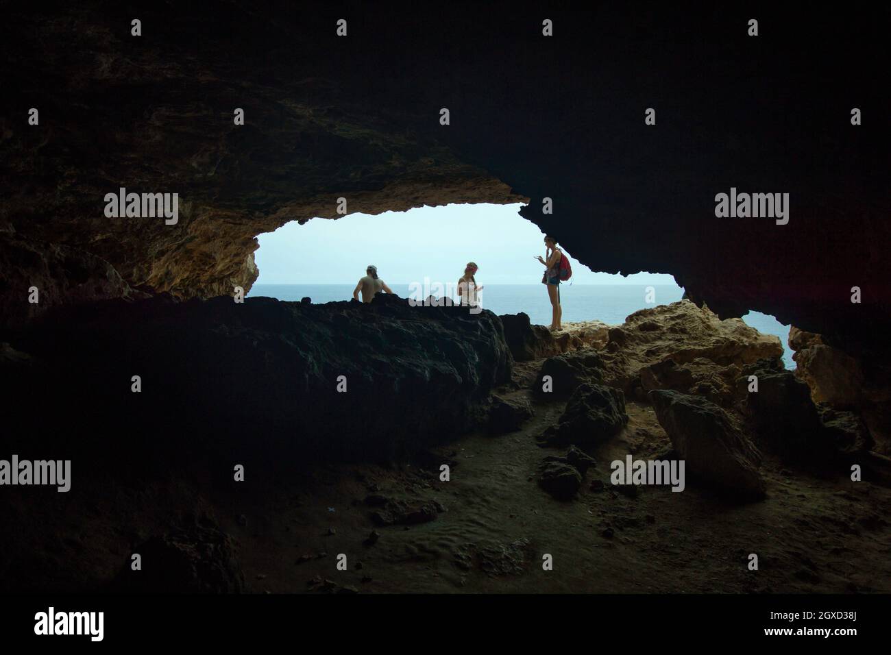 Cave Barbaria, Balearen, Formentera, Spanien Stockfoto
