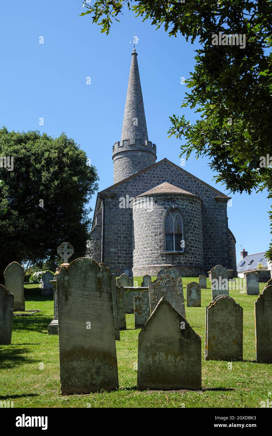 Torteval Kirche (die Kirche von St. Phillipe de Torteval), Guernsey, Kanalinseln Stockfoto