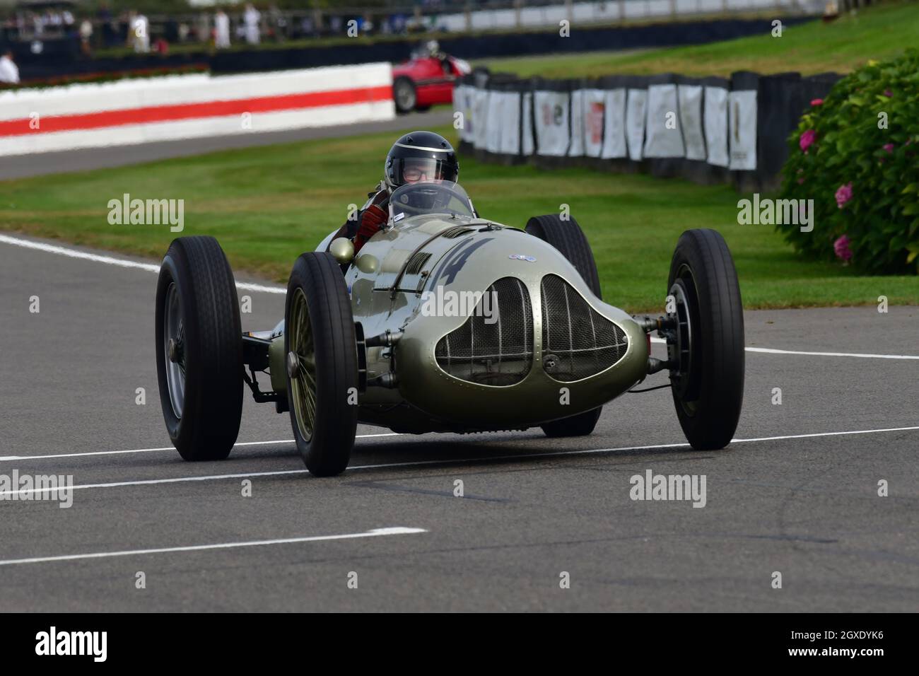 Duncan Ricketts, ERA E-Type GP1, Festival of Britain Trophy, Beispiele aus den Jahren 1930 bis 1951 von Grand Prix und Voiturette Autos, Goodwood Revival Stockfoto