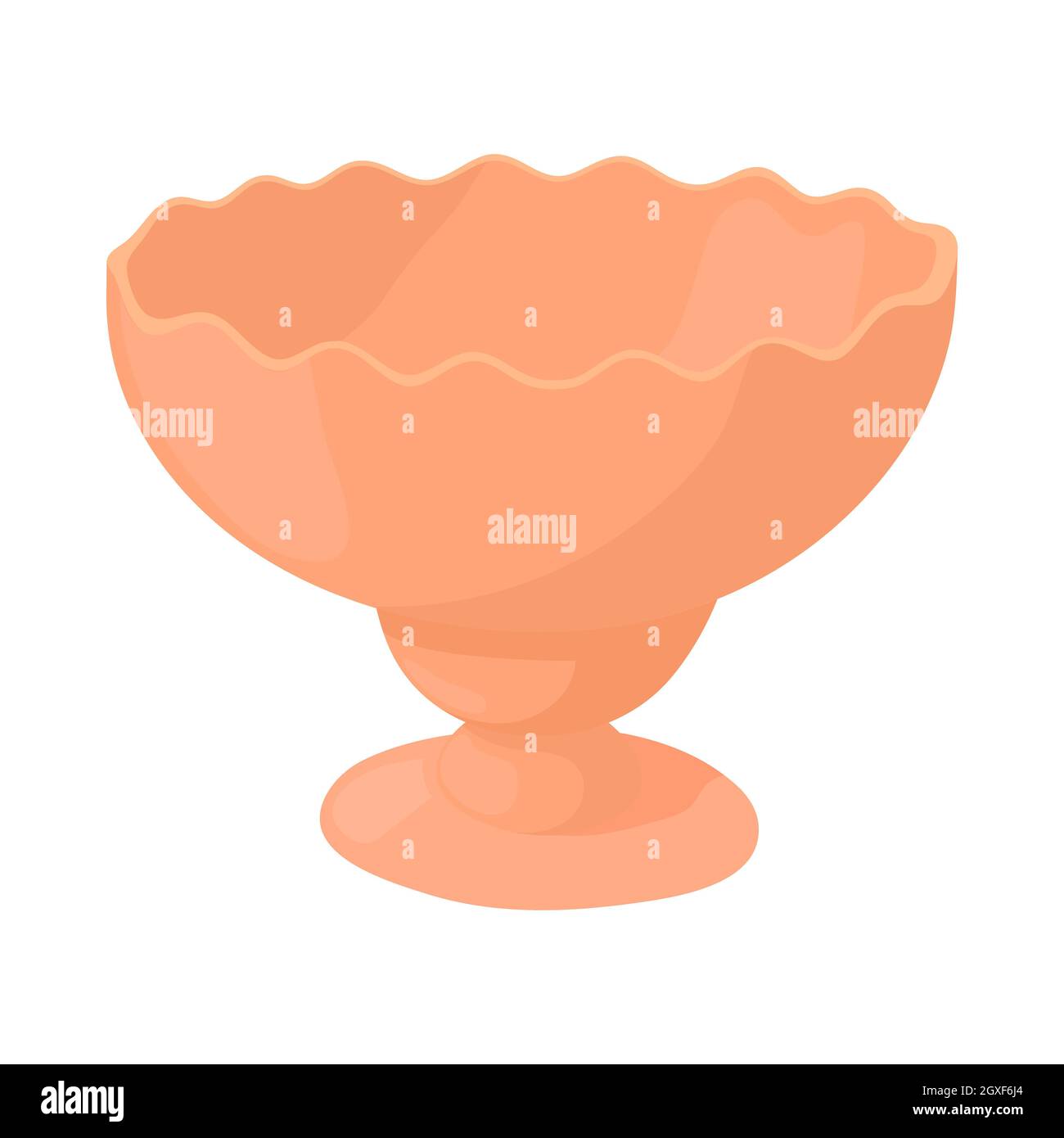 Vase für Jam Icon im Cartoon-Stil auf weißem Hintergrund Stockfoto