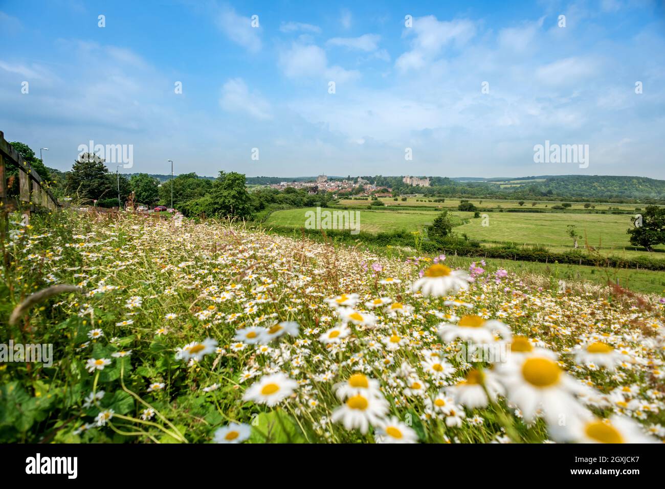 Arundel, 1. Juli 2021: Das Arun-Tal von Arundel Stockfoto