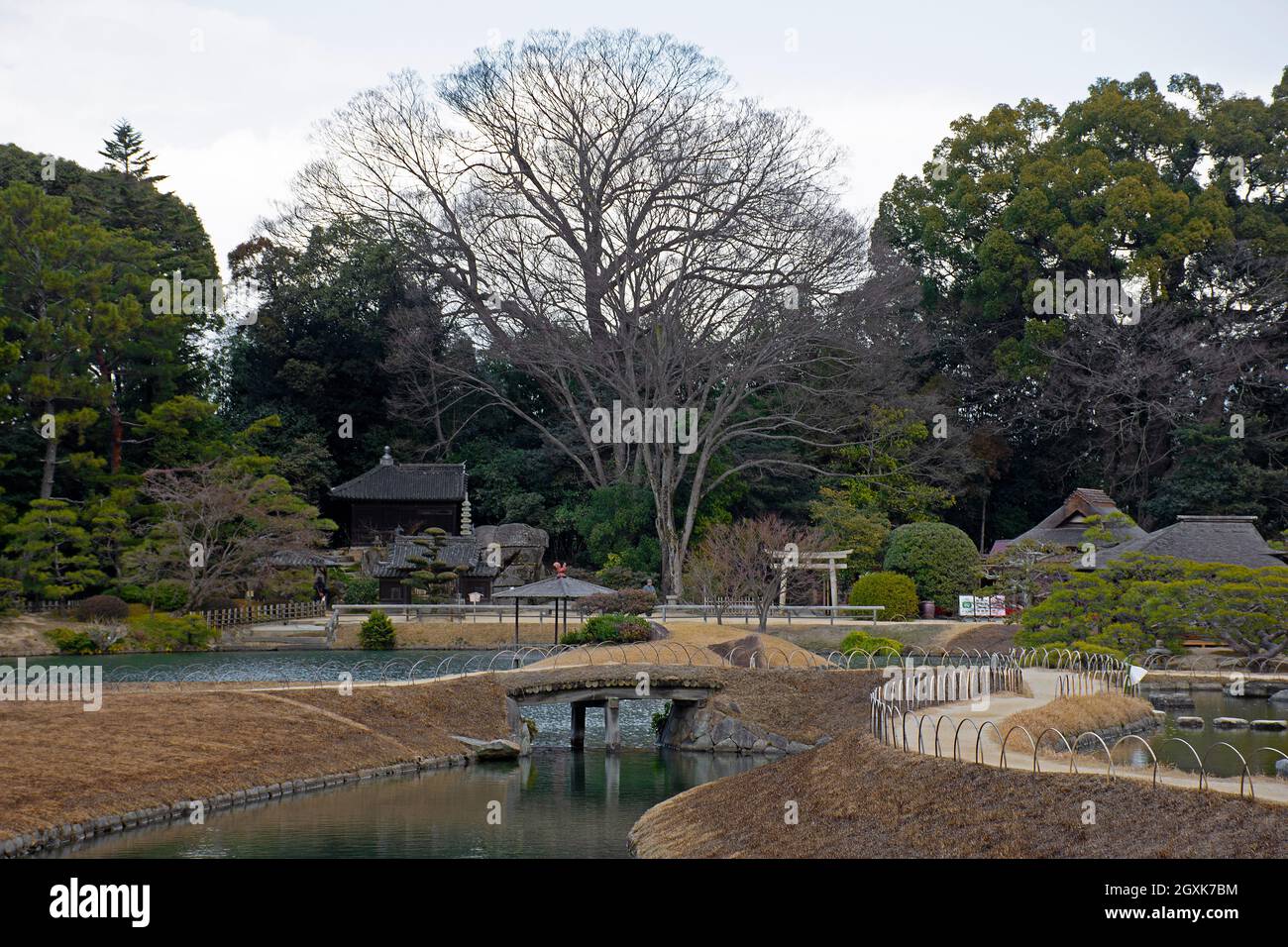 Okayama Korakuen Garden, Okayama, Japan Stockfoto